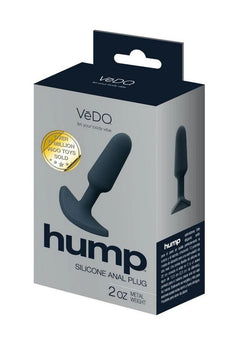 VēDO Hump Silicone Anal Plug Black – Waterproof Body-Safe Silicone Beginner Anal Plug
