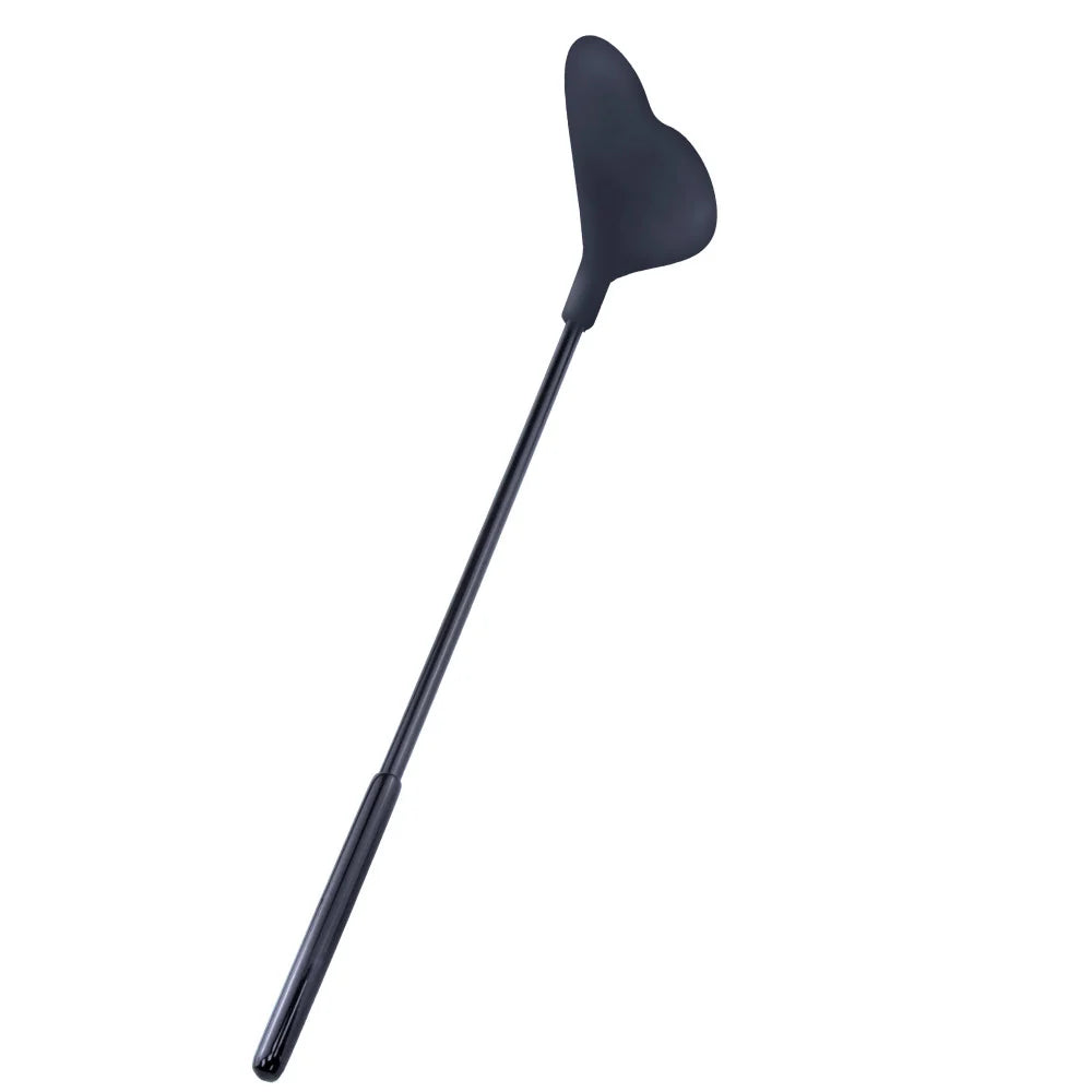 Temptasia Ardor Heart Crop Black – Silicone Heart Bondage Crop