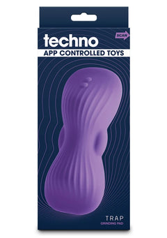Techno Trap Purple Vibrating Stroker – Rechargeable Male Pleasure Toy
