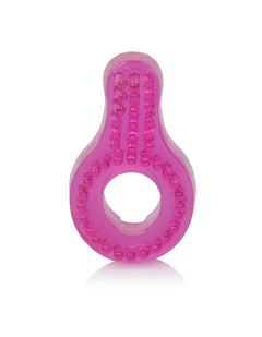 CalExotics Super Stretch Enhancer Ring Pink – Flexible Textured Cock Ring
