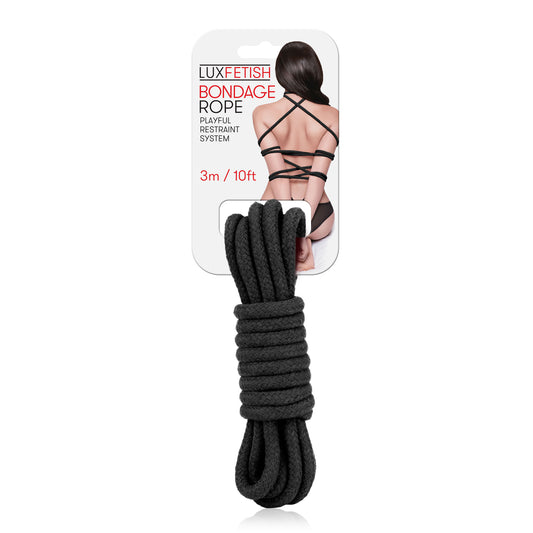 LUX FETISH BONDAGE ROPE 3M BLACK