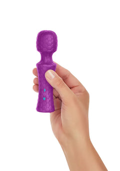 FemmeFunn Ultra Wand Mini Purple – Rechargeable Waterproof Silicone Mini Wand Massager