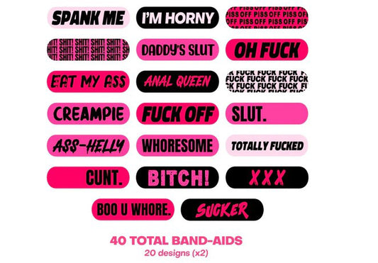 Naughty Naughty XXX Ouchie Stix Bandages40pack