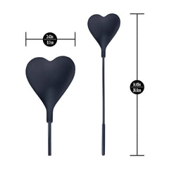 Temptasia Ardor Heart Crop Black – Silicone Heart Bondage Crop