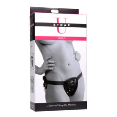 Strap U Siren Universal Strap-On Harness with Rear Support – Adjustable Black Harness
