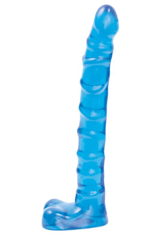 Doc Johnson Blue Jellie Raging Hard Ons Slim Line – 9-Inch Ballsy Blue