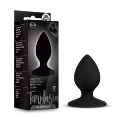 Temptasia Slut Plug – Black Silicone Anal Plug with Suction Cup Base