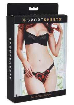 Sportsheets Saffron Strap-On Harness – Adjustable Vegan Leather Dildo Harness