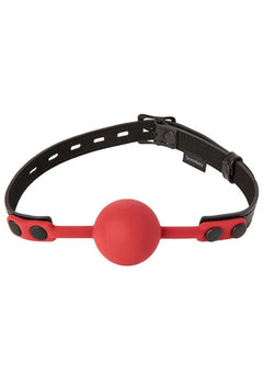 Sportsheets Saffron Ball Gag – Silicone BDSM Restraint Accessory with Locking Strap