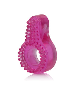 CalExotics Super Stretch Enhancer Ring Pink – Flexible Textured Cock Ring